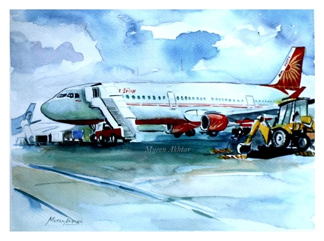 Series of Mueen's Airplane's Painting