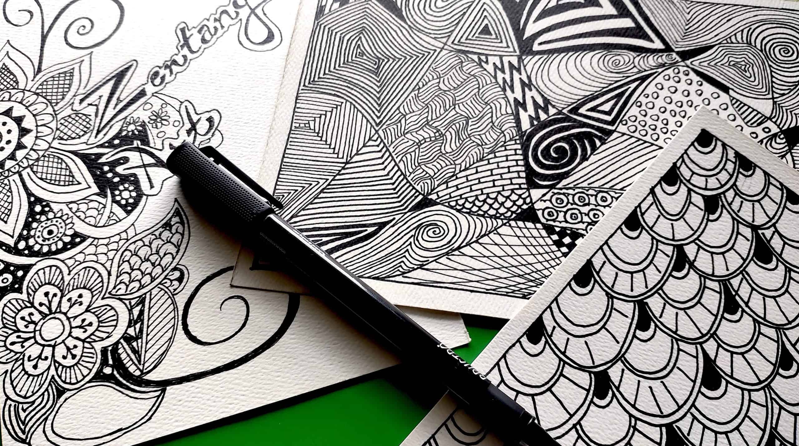 Zentangle - fun with doodling - Carolyn Hasenfratz Design