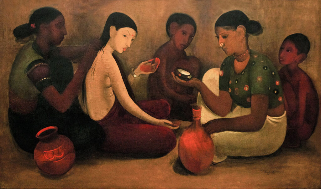 Amrita Shergil's painting